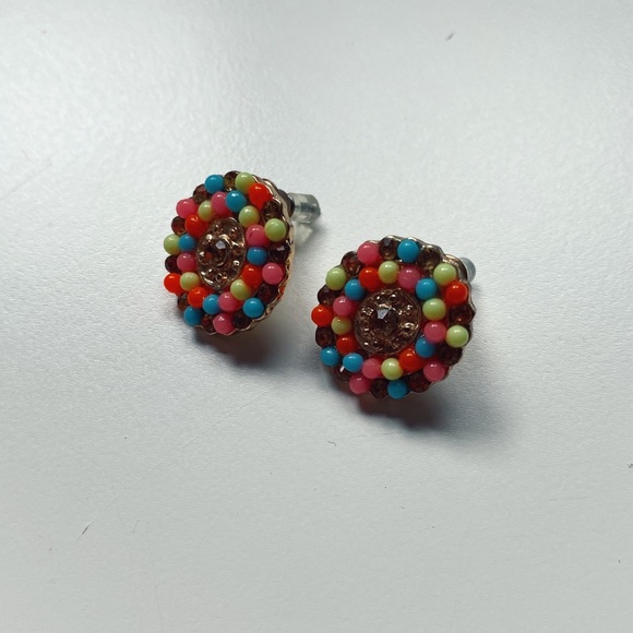 🆕 *NWOT* | Eclectic Boho Vibrant Stud Earrings - Picture 2 of 3